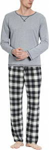 Men’s Pajamas Set Soft Cotton Long Sleeves and Pajamas pants Classic Sleepwear Lounge Set