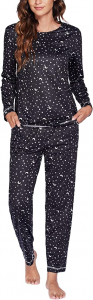 Women’s Pajama Long Sleeve Sleepwear Two Piece Pajamas Set Soft Pj Lounge Sets